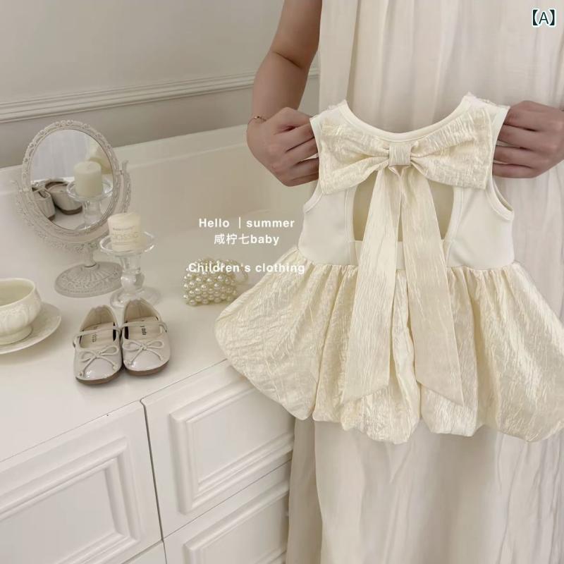 オリジナルリッチガールスカート 夏の 1 歳の ドレス 2025 夏の 新しい 女の子の ドレスベビープリンセスドレス