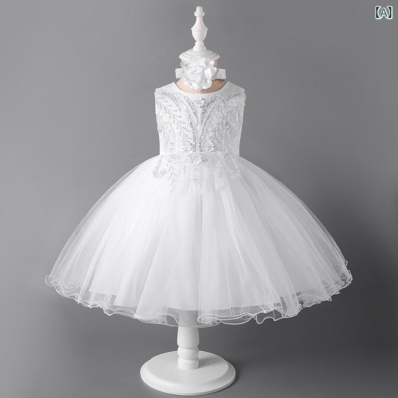 外国 貿易 卸売 ガールズメッシュプリンセスドレスドレス 新しい 子供 ドレスウェディングドレスクロスボーダー 特別 パフォーマンス