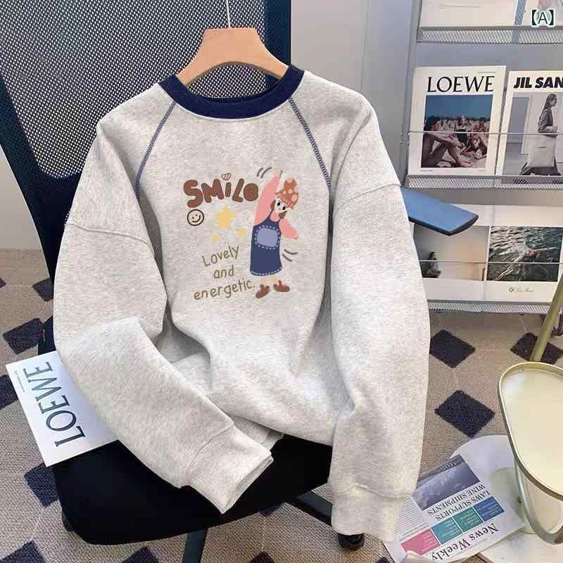 女の子の 子供 服の 漫画の ベルベットの 服の 秋冬の 女の子の 中で 大きい 子供の 快適な 一体の 絨毯は 色の 上着の 子供の 12 学生の 15に ぶつかります。