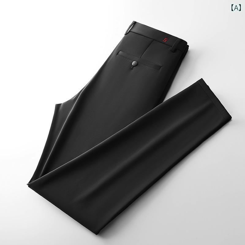 高級 メンズカジュアルパンツ 秋冬 ビジネス パンツ メンズ 裏 起毛 2025 冬 厚手 ストレッチドレープパンツ メンズ｜LiLishop6