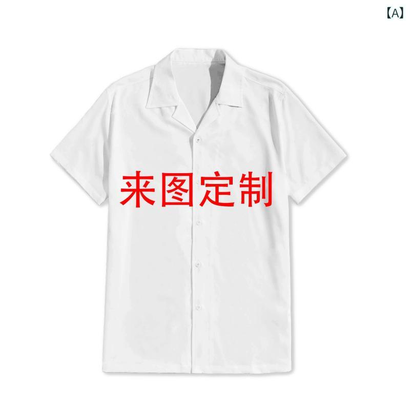 2025 外国 貿易 ホット スタイル キューバ 襟 3 d プリントシャツルーズカジュアルラペルシャツ 半袖 メンズ シャツ 服