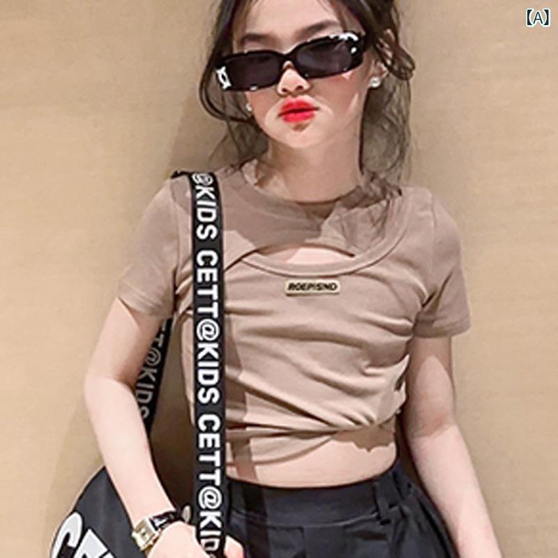 キッズ ダンス服 女の子 男の子 ジャズ 街舞 セット かわいい ルーズパンツ クロップドトップ 綿素材 柔らかい コットン95% 黒 茶 セットアップ ファッション オシャレ 子供 ステージ衣装 夏 2024 韓国風 ネット有名 モデル 走秀 服 露肚