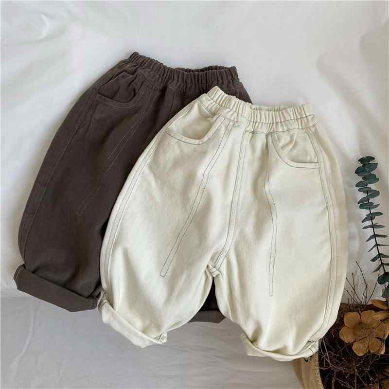 キッズ 工装パンツ 男の子 女の子 綿100％ 切り替えライン 柔軟素材 ゆったり長ズボン 米白 軍緑 灰 春季 秋季 春秋 3-8歳 100-140cm 中腰 ゴム腰 運動 ストリート 日常使い 安全A級 長パン ワイドパンツ ユニセックス 子供服 コ