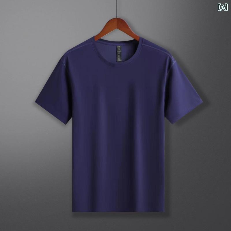 Tシャツ 青少年 メンズ レディース 短袖 丸首 ゆったり 直筒 綿 50% ?? 日常 夏 紺 ライトブルー ネイビー グレー ブラック イエロー レッド ホワイト クラス T ユニフォーム ワークウェア プリント ロゴ
