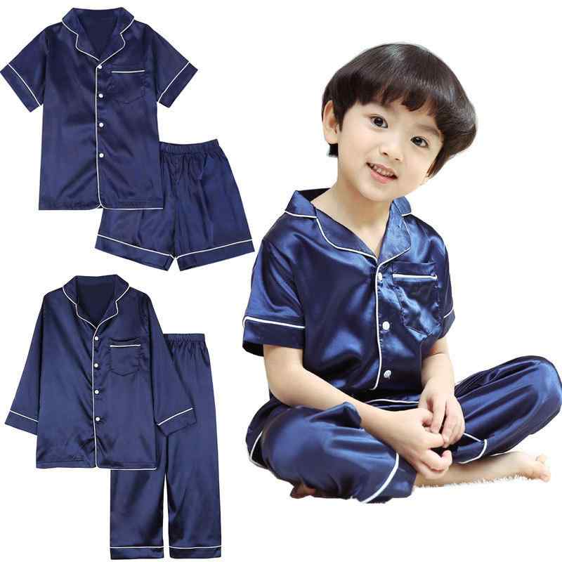男の子 部屋着 セットアップ 春夏 接触冷感 綿素材 薄手 吸湿速乾 不起球 抗静電 柔軟 純色 落肩袖 長袖 短袖 開衫 かわいい 韓版 ネイビー ローズゴールド グレー