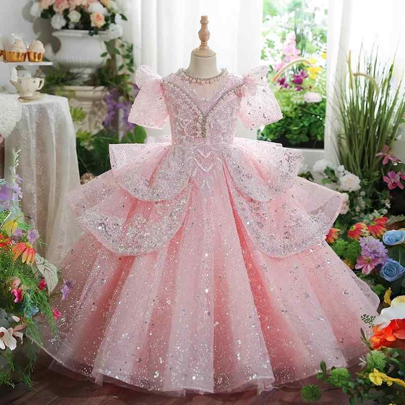 女の子 ドレス プリンセス ワンピース ピンク かわいい レース セットアップ 礼服 春秋 夏 冬 春 秋 化繊混紡 ポリエステル フレア コート加工 シワ加工 剪毛加工 酵素洗い 100cm 110cm 120cm 130cm 140cm 150cm