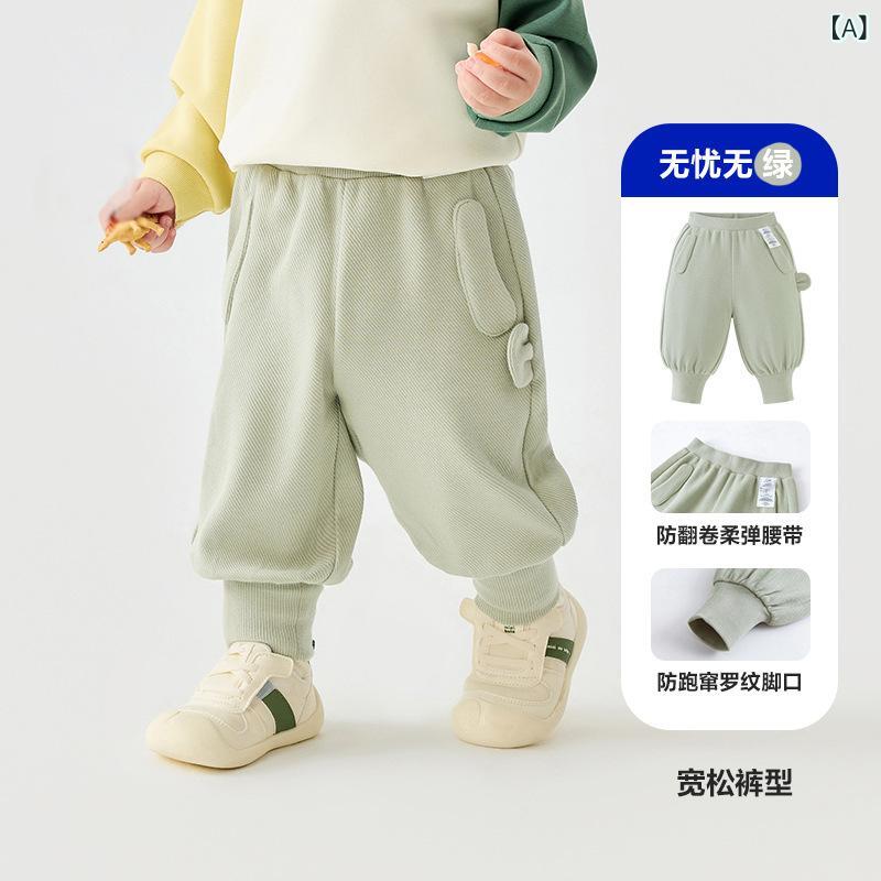 キッズ 長ズボン 男の子 女の子 春秋 工装 カーゴパンツ 休? 長パン ?外 ワイド ルーズ 束脚 スウェットパンツ 綿混紡 ミックス素材 ミドルウエスト ゴム腰 切り替えデザイン グレー 緑 白 ユニセックス 子供服 3-8歳 通学 日常 遊び着 軽 4,715円