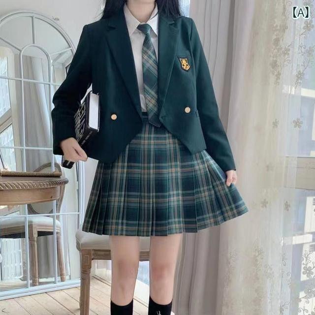 成人女性 背広 仕掛ける 上衣 プルオーバー スコート 翰林院風 修身 ポリエステル ねばり着く衣料繊維 冬 緑 杏色 黒 薄墨色 名取り草 長袖 刺しゅう 胸章 領結 耳あたらしい 愛くるしい 口袋 衣嚢 可愛らしい 表現スタイル 教え子服 ユニフォーム 制服 授業時間 コーデ セットアップ 3点