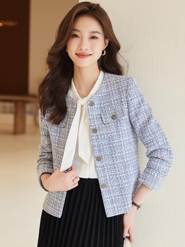小西装 レディース 成人女性用 短丈 上衣 烏兎 春夏 通い 人となり 修身 トップ 西装領 長袖 ポリエステル 衣料繊維 サクラ色 青み 名取り草 95% 以上 心ゆかしい 表現スタイル 軽さ 伸縮性