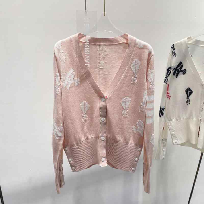 編み物 ジレー レディース Vのど首 長袖 開衫 春陽 毛糸混紡 印花柄 うつり変わり 産業 寛鬆 影ぼうし 精神状態 通い 表現スタイル 刷り上げる 行動様式 花柄 主題 決まり切った 丈 50糎 65糎 草緑 白 粉 色 組みあわせ 単品 仕掛ける トップス