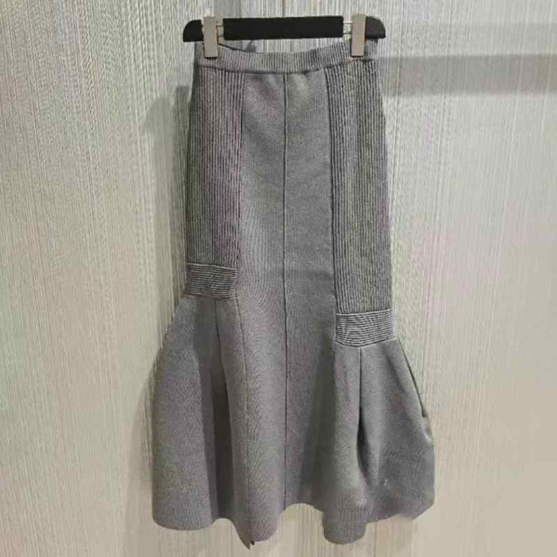 スコート レディース 春夏 灰 中長丈 ご機嫌酉の方角 魚尾 半身 うつり変わり 不規則さ 条紋 褶? 精神状態 通い風 黏膠 ポリエステル 中弾 ?合 工業