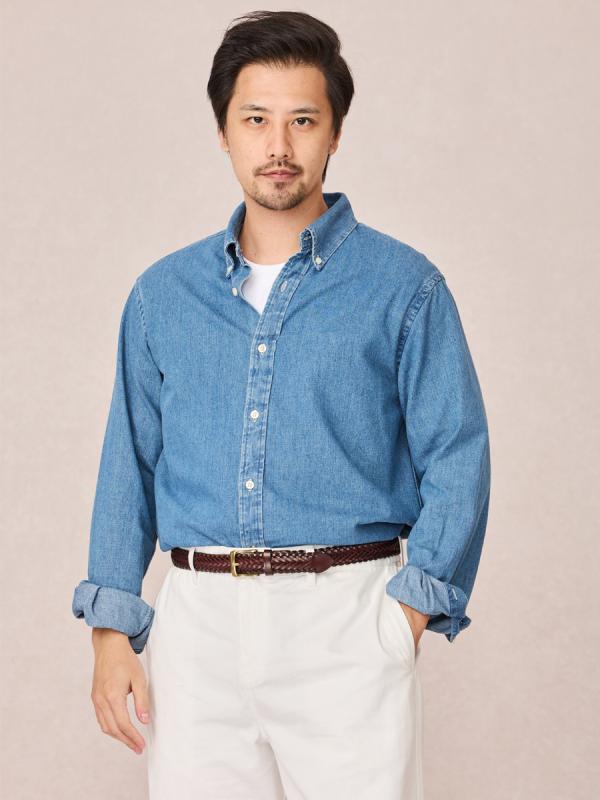 メンズ プルオーバー トップス 通い 通い用 商行為 綿 綿織物 牛仔布 ジーンズ 出どころ 分かりやすい ミニマル 開襟 翻領 長袖 ロング捩り 濫りがわしい ゆったり 広広とした 薄っぺら 軽さ 耐久性 耐摩耗 洗い濯ぎ機洗いもの 免? 春 春陽 兄ちゃん 成年者 35歳以上 成人男性 ビ
