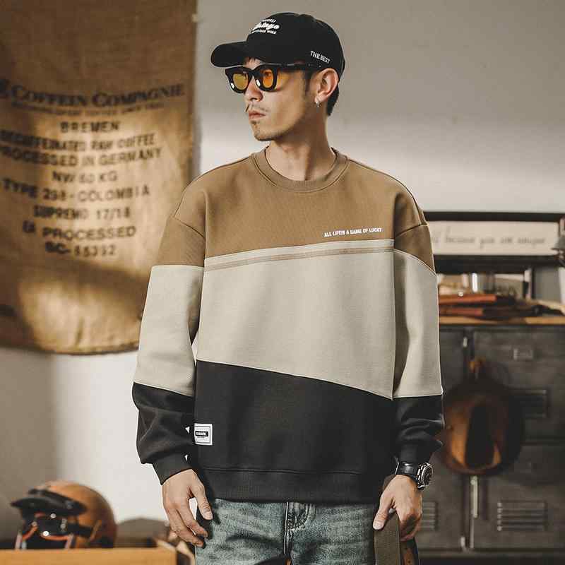 トップス 調教師 メンズ 春服 長袖 綿 刷り上げる ゆったり 心地よい 今めかしい