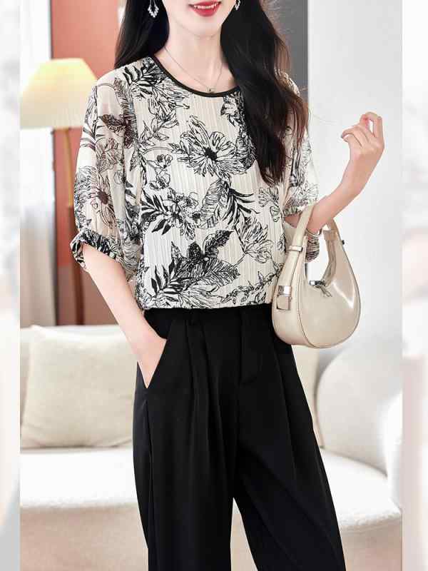 \u0026quot;トップス 絹地プルオーバー レディース トップ 長袖 春夏用 花柄 通い 好いたらしいめ 雅びやか 成年者 今めかしい 愛くるしげ 桑蚕糸 プルオーバー トップ 好いたらしいめ 成年者 今めかしい 桑蚕糸 プルオーバー トップ 好いたらしいめ 成年者 今めかしい 桑蚕糸 プルオーバー トップ 好いたらしいめ