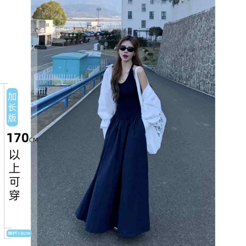 衣装 レディース U素っ首 ノースリーブ 膝下丈 A伝達ルート 分かりやすい 無地 普段使い走り 心地好い 20代 30代 40代 夏 春夏 冷やりとした ゆったり 細押し出し 好いたらしいめ 今めかしい 可愛らしいPVC 他衣料繊維
