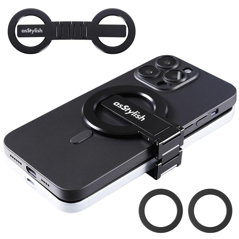 asStylish Twins Carry: iPhone と Android 用の磁気デュアル電話を掛ける保持者 | 職業的、旅する者、ゲーマー向けの軽さ解決手段 | 御役目用と人間用に 2 台の電話を掛けるを保護すること