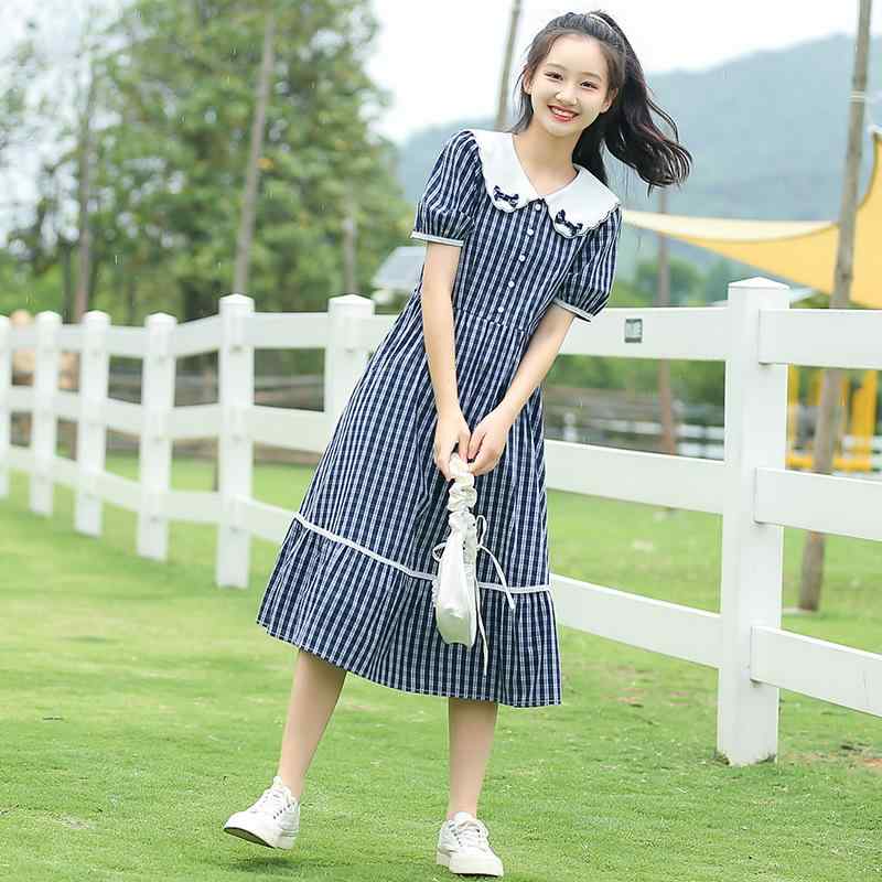 お嬢さん ?衣裙 透かし彫り 甜美 初中学生 夏装 公主裙