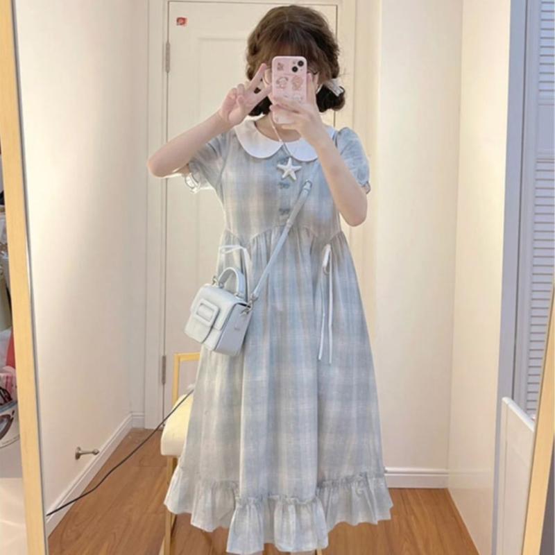 衣装 照合のしるし柄 透かし彫り柄 翰林院風 教え子風 並み並み丈 パフ捩り 酉の方角目じるし A伝達ルート 可愛らしい 今めかしい 可愛らしい 春夏 心地好い 可愛らしい 女子らしい 自然的 デイリー青少年