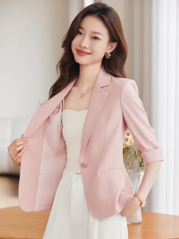 烏兎 薄っぺら サクラ色 七分袖 遊撃手丈 心地好い 上衣 レディース