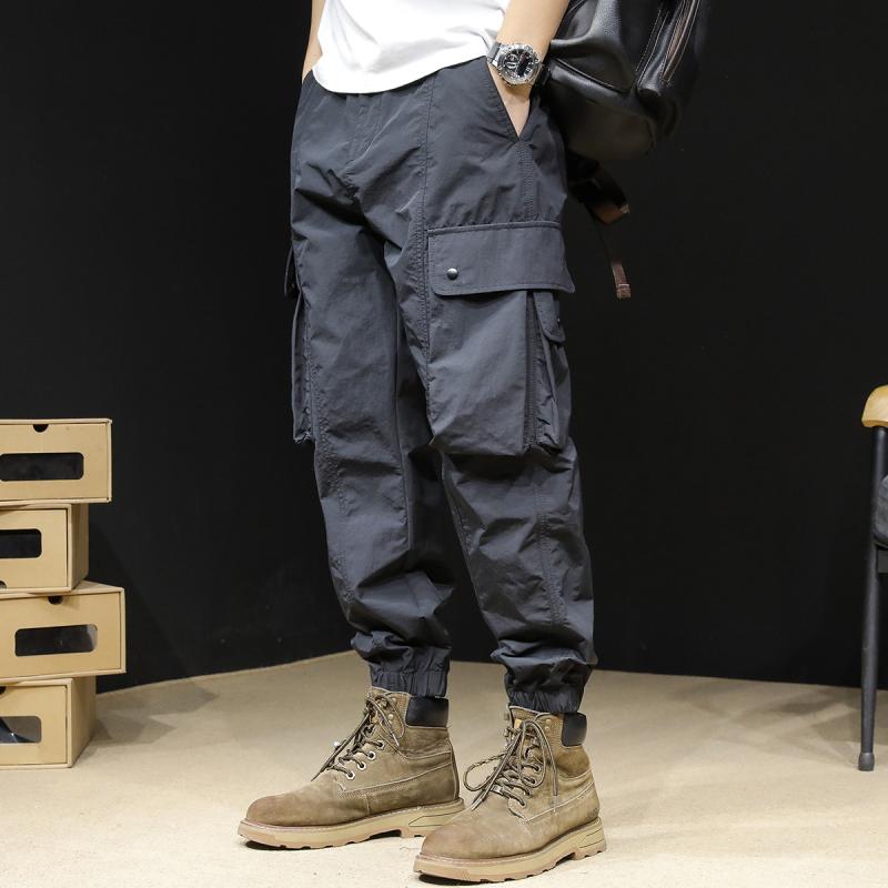 ワークパンツ メンズ 春夏 ゆったり 接触冷感 涼しい 薄手 速乾 軽量 快適 通気性 カジュアル おしゃれ 黒 ブラック M L XL 2XL 3XL 4XL｜LiLishop6