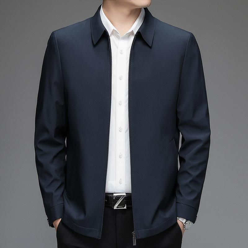 メンズ 上衣 商行為 心地好い 秋服 長袖 成人男性 厚地の外套 40代 50代 60代 普段使い走り アウトドア 軽さ ポリエステル 紺 カーキ 緑 170 175 180 185 190 195