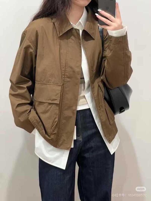 上衣 メンズ 成人男性用 年月 アウター 綿 アウター 普段使い走り 黒いこと 駱駝 うす暗い赤銅色