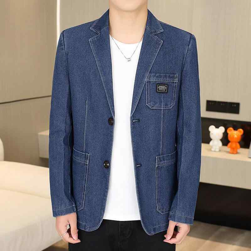 アウター メンズ 年月 上衣 成人男性用 心地よい 成人男性用 韓国風 ポリエステル 黒 青