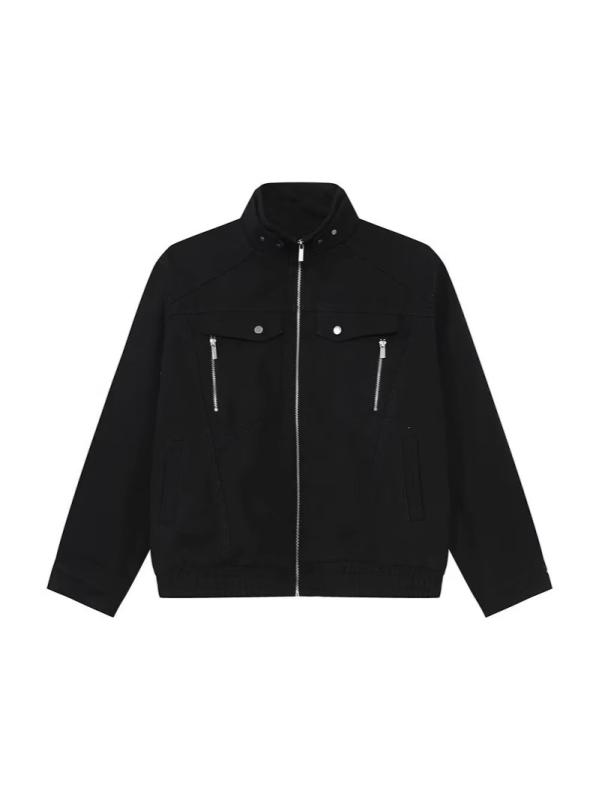 心地好い上衣 メンズ 日月冬 他愛も無い 防寒 今めかしい かっこいい 進め方服 進め方着 前掛け 上衣 アウター 成人男性服 成人男性用 長袖 無地 分かりやすい トップス 羽織り 薄っぺら 黒 黒いこと カーキ M L XL XXL