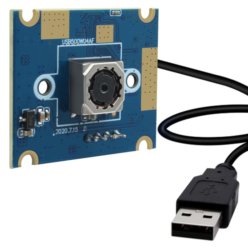 ELP オートフォーカス USB カメラ 5 メガピクセル 1944P 60 度 歪みなしレンズ ライトブラウン PC カメラモジュール プラグアンドプレイ コンピューター Jetson Nano ラップトップ Raspberry Pi マシンビ｜LiLishop6