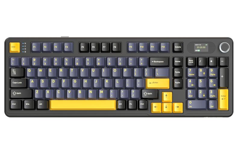 ATTACK SHARK X98PRO 98キーワイヤレスキーボード ガスケットマウント5層パッド RGBバックライトTFTスクリーン ホットスワップ対応RGBバックライトBluetooth/2.4GHz/USB-C HIFI音｜LiLishop6