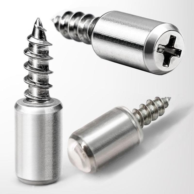GLOWZEN 棚ダボ 棚受け ダボ 50個セット Φ7x24mm タッピングボルトラミネートブラケット 本棚用 家具固定 棚板を支えるパーツ 金属製(とうめいしよく)