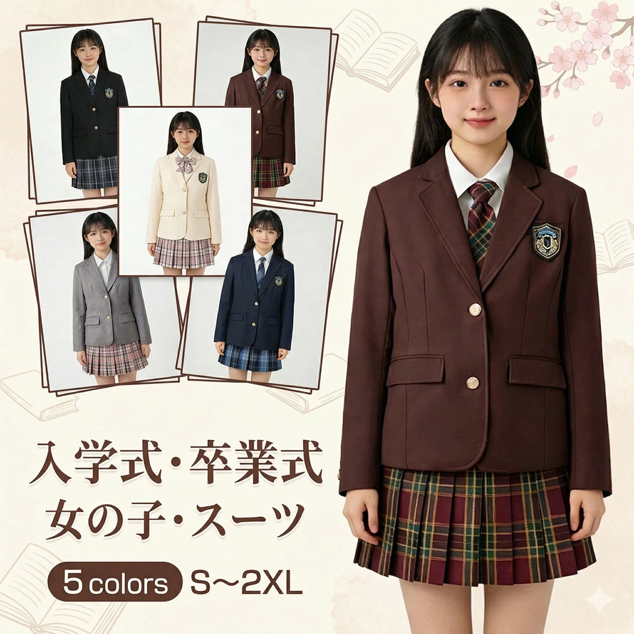 子供服 高校生 大きいサイズ 韓国 プレザー フォーマルスーツ 女の子 スカート 卒服 子供スーツ ネクタイ 韓国卒業式 スーツ JK