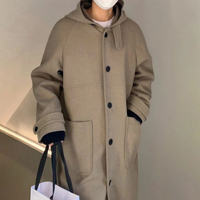 オーバーコート 男性 通学 通勤 かっこいい カジュアル おしゃれ ゆったり 大きいサイズ アウター 厚手 防寒 メンズコート 韓国|LILIS shop