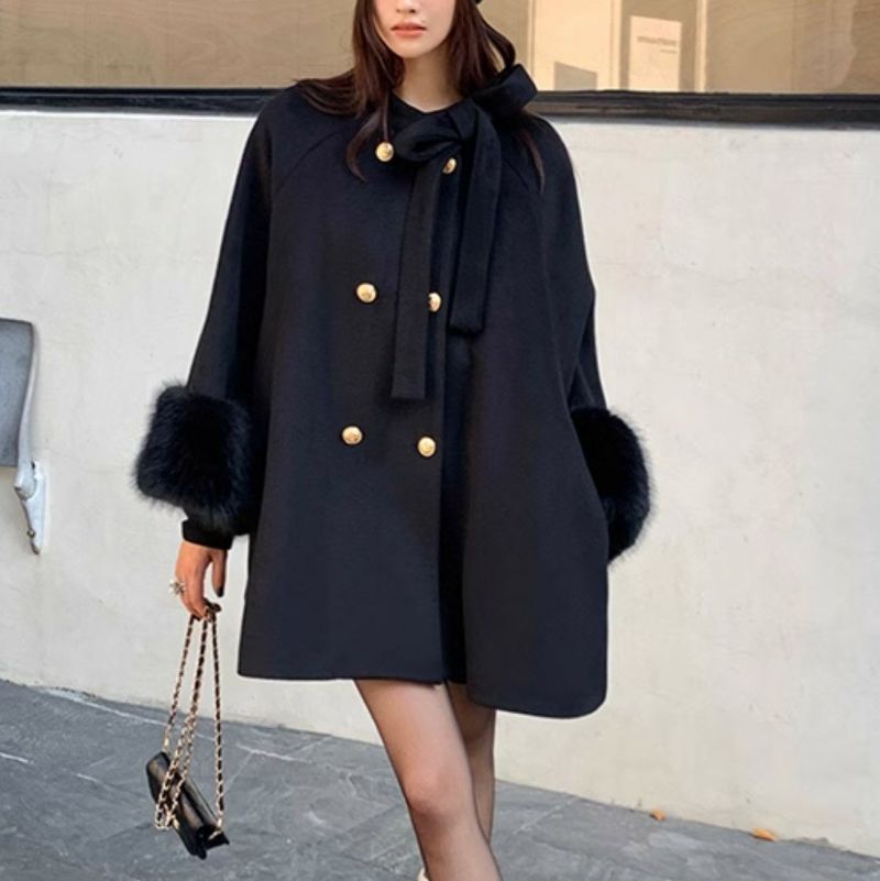 【送料無料】2026 AW 新作 3color WOOL RIBBON FUR COAT|LILIS shop