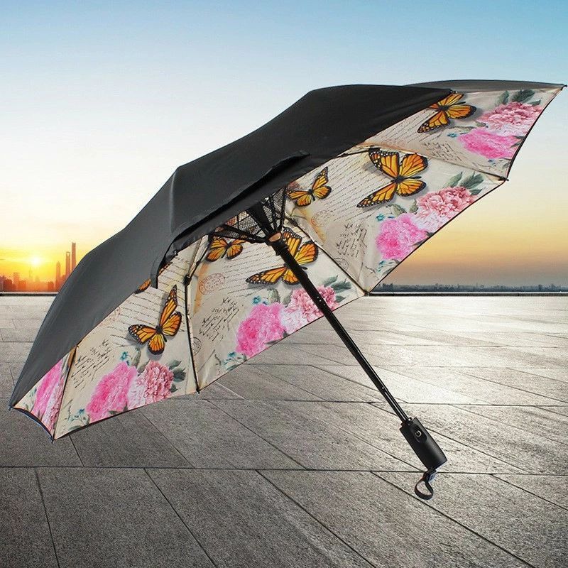 USB申し受ける 送風機付き添い人傘 送風傘 冷風 折りたたみ日がさ 晴雨兼用 扇風機付き添い人日がさ ゴルフ 気違い付 傘 日がさ 気違い付き添い人傘