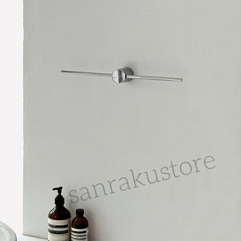 【送料無料】スライド式 タオルハンガー 40cm シルバー 壁付け タオル掛け 省スペース ステンレス風 キッチン 洗面所 浴室 タオル収納 ラインハンガー 引き出し式 使いやすい 室内整理 壁面収納 便利グッズ シンプルデザイン 日用品 取り付け簡単