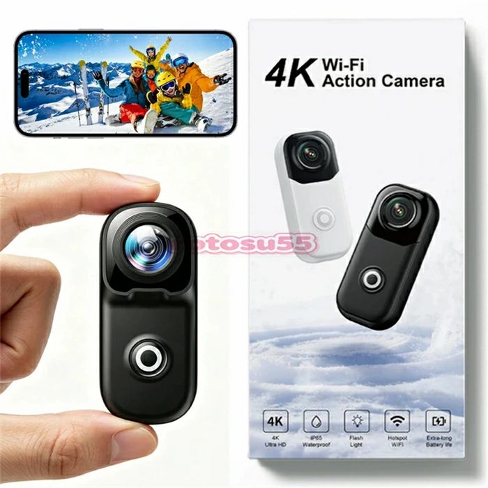 【4K 高画質】MZ02 アクションカメラ ウェアラブルカメラ 156&deg; 広角 電子手ぶれ補正 水深 10m 防水 WiFi 接続 長時間録画 ドライブレコーダー アウトドア 旅行 Vlog 車載モード 横縦向き切替 長時間 Vlog 生活記録 ドライブレコーダー 初心者向け｜Lillysart 14,026円