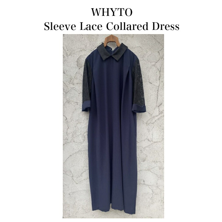 WHYTO WHT23HOP4028スリーブレースカラードドレス　ワンピース　３６サイズ｜Select Shop Lilou 11,550円
