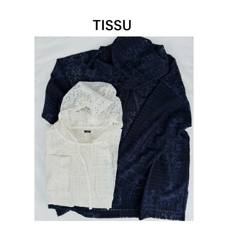 【TISSU】パッチワークレースパーカーTS260CT075｜Select Shop Lilou