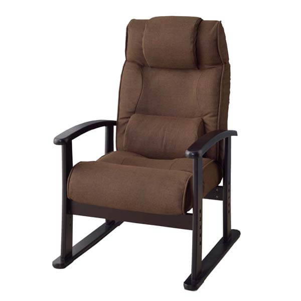 座椅子 パーソナルチェア 約幅62cm ネイビー 日本製 スチールパイプ しっかり体を支える リクライニング リビング ダイニング【代引不可】