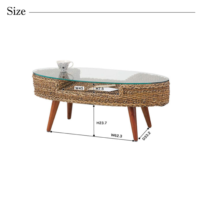 Lily Birch Resort Wind Oval Center Table Horse Mackerel Ann Table