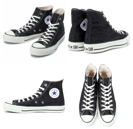楽天市場 Converse コンバース Chuck Taylor Canvas All Star J Denim Hi Black チャックテイラー キャンバス オールスター J デニム Hi ブラック Made In Japan 日本製 岡山デニム バルカナイズド製法 All Day