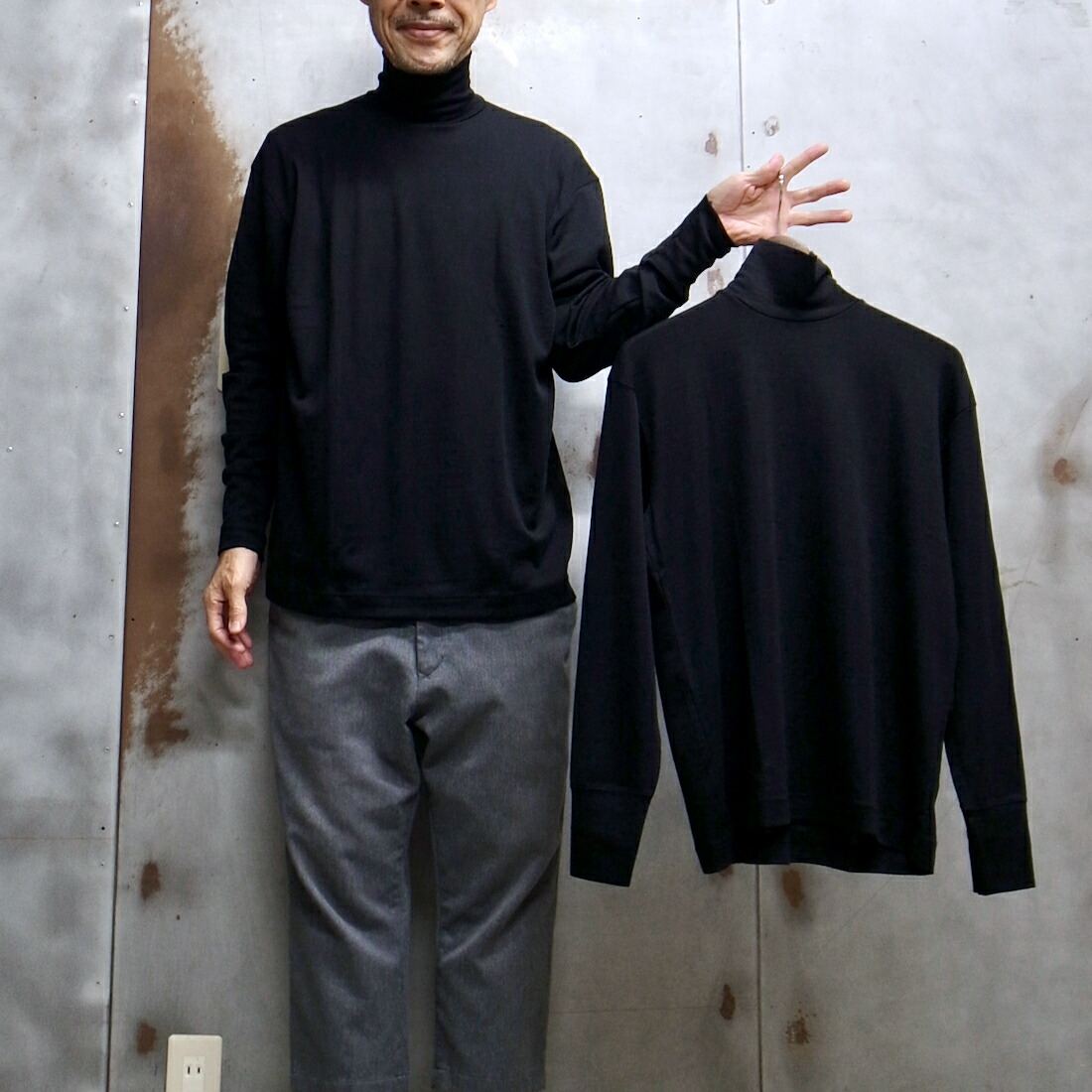 【 gicipi / ジチピ 】 CERVO / チェルボ  イタリア製 ［2308A］ タートルネック 伸び伸びする相応う 羊毛\u0026地絹混ニットソー  ◆ 日本定め事代わりになる店商いもの