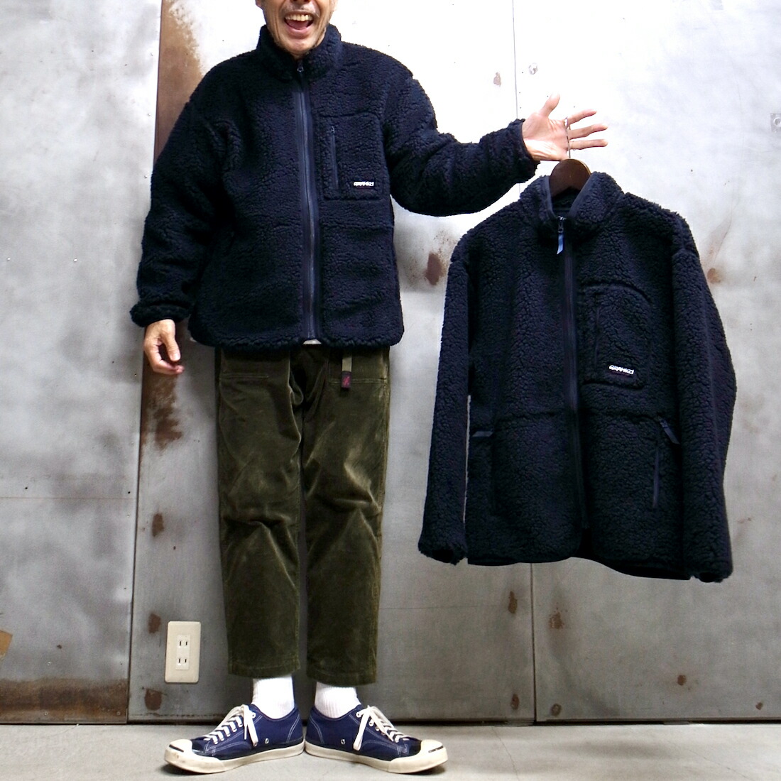 【 Gramicci / グラミチ 】 G4FU-J020  SHERPA JACKET /  シェルパ上衣  フリースジャケット ボア上衣