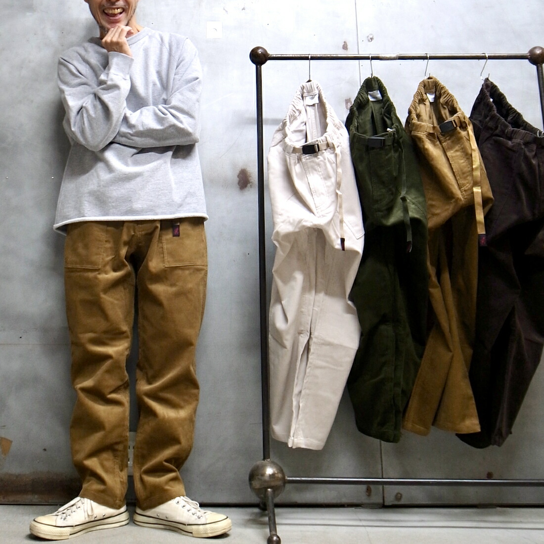 【 Gramicci / グラミチ 】 G5FU-P074  CORDUROY LOOSE TAPERED RIDGE PANT /  コール天 濫りがわしい テーパード 山の背 ズボン下   クライミングズボン下 グラミチパンツ 広広としたズボン下  2025年ひな形