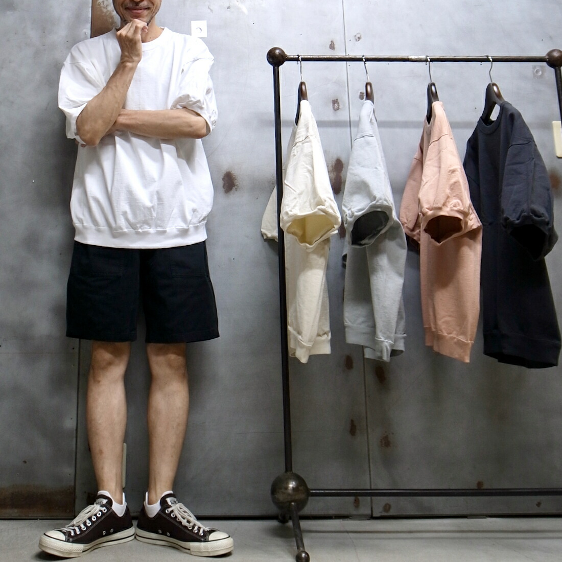 【 WALLA WALLA SPORT / ワラワラ運動競技 】 9薬局衡オンス LANTERN SLEEVE TEE / 9薬局衡オンス 提燈 衣袂 紅茶  ◆ 亜米利加製出どころ当てはめる 日本製