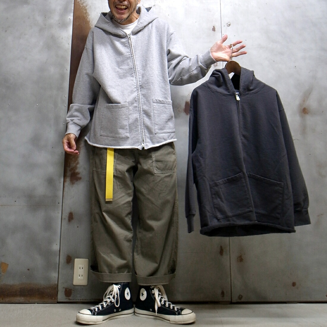 【 WALLA WALLA SPORT / ワラワラスポーツ 】 13OZ FULL ZIP HOODIE / 13OZ フルジップ フーディー ◆ 米国製生地使用 日本製｜ALL DAY DAY LIGHT 14,850円