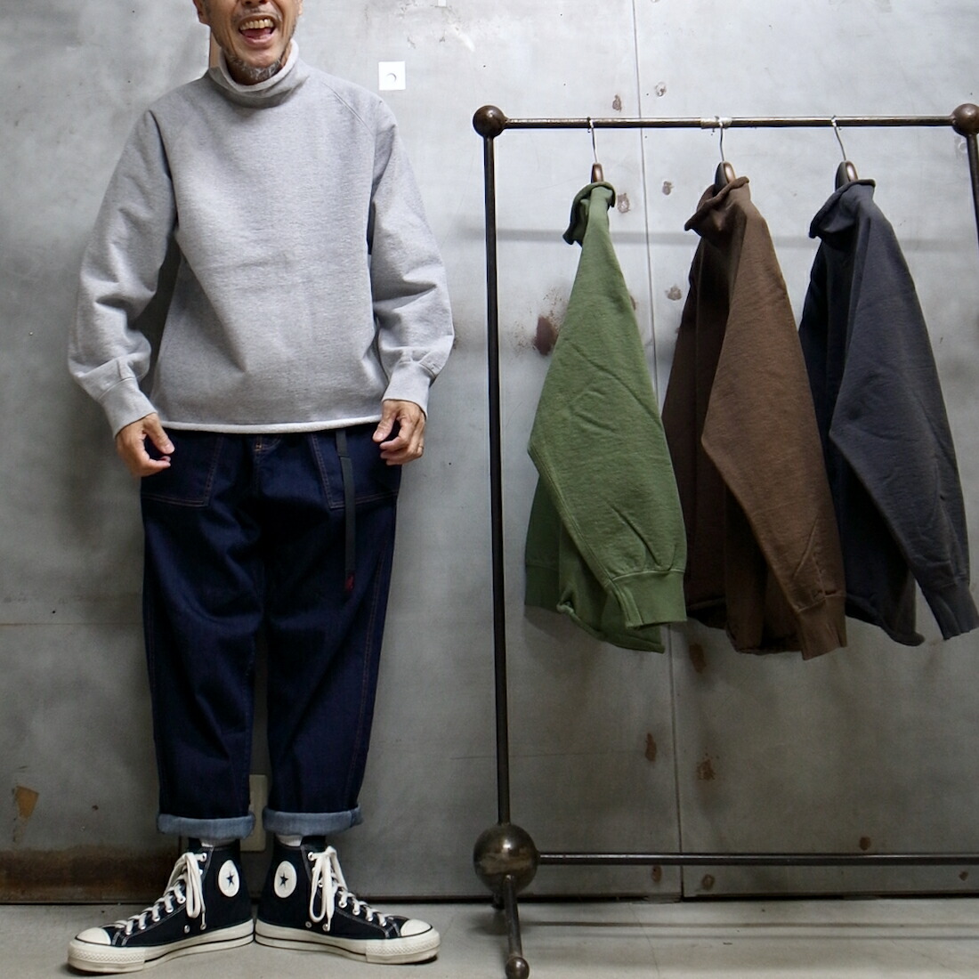【 WALLA WALLA SPORT / ワラワラスポーツ 】 13OZ ROLL NECK TURTLE / 13OZ ロールネック タートル ◆ 米国製生地使用 日本製 10,842円