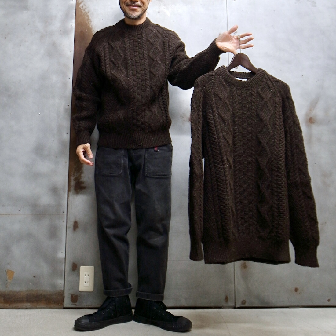 楽天市場】【 Black Sheep / ブラックシープ 】 HAND KNIT ARAN