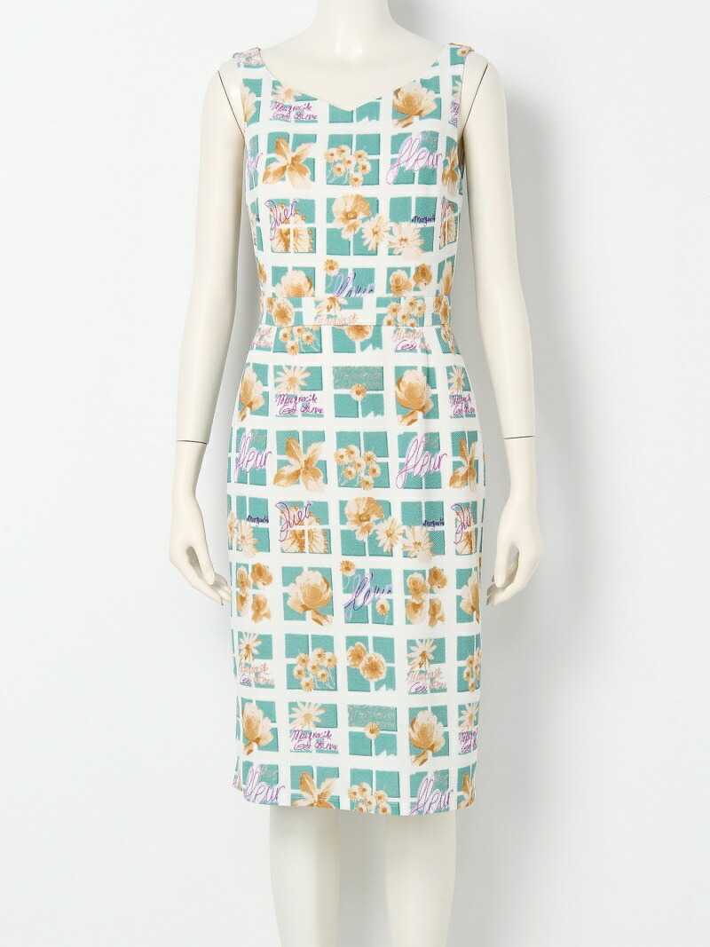 楽天市場 Rakuten Fashion Sale 40 Off ブロック花柄シンプルワンピース Lily Brown リリーブラウン ワンピース ノースリーブワンピース ブルー ベージュ ブラック Rba E 送料無料 Lily Brown リリーブラウン